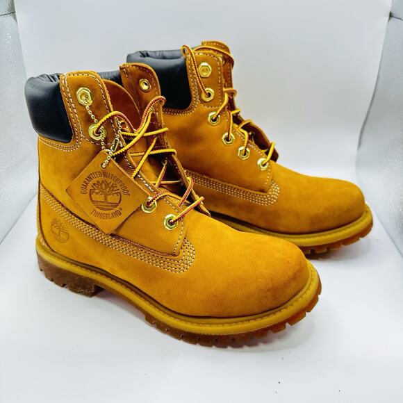 Timberland Premium 6 Inch Boots Color Wheat Nubuck Men Size 5.5 M - Picture 2 of 7